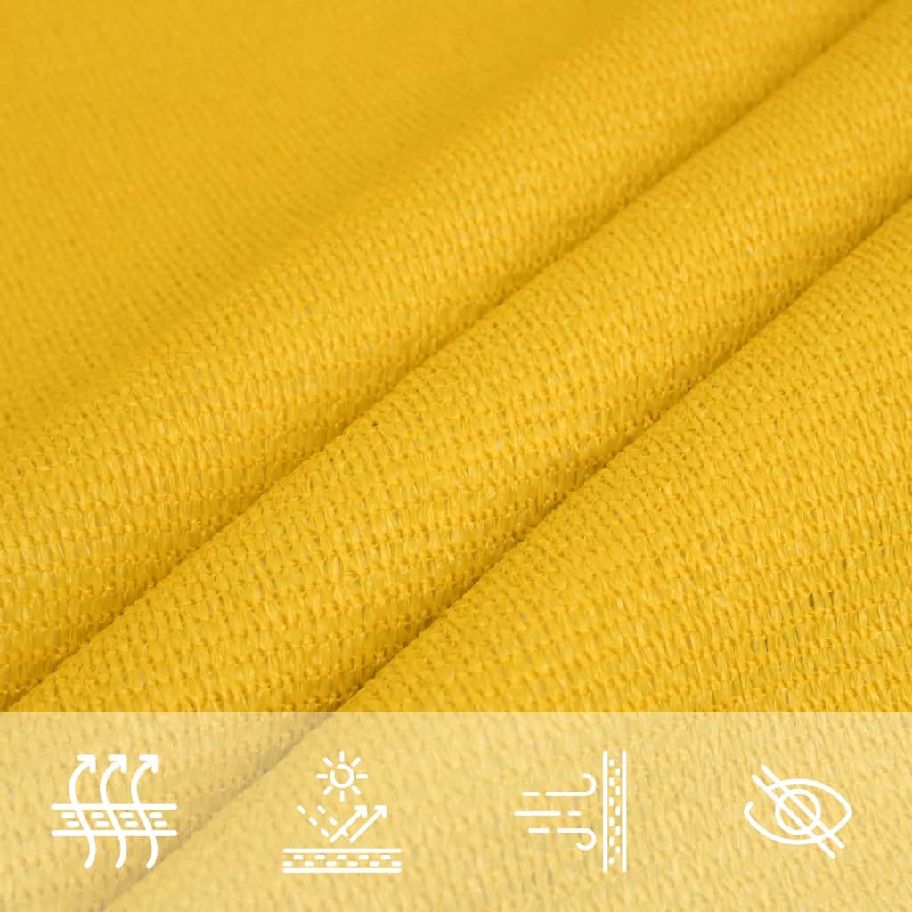 Vela Parasole 160 g/m² Gialla 2,5x4,5 m in HDPE