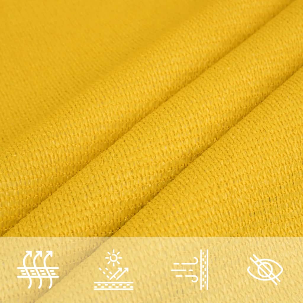 Vela Parasole 160 g/m² Gialla 3x4,5 m in HDPE