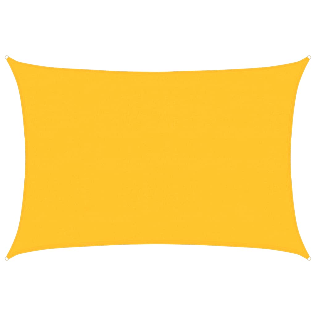 Vela Parasole 160 g/m² Rettangolare Giallo 4x5 m in HDPE