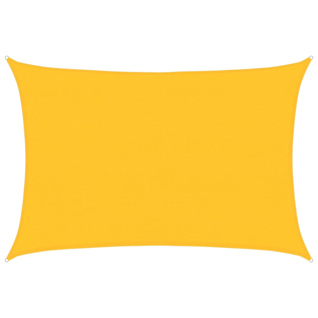 Vela Parasole 160 g/m² Rettangolare Giallo 4x6 m in HDPE