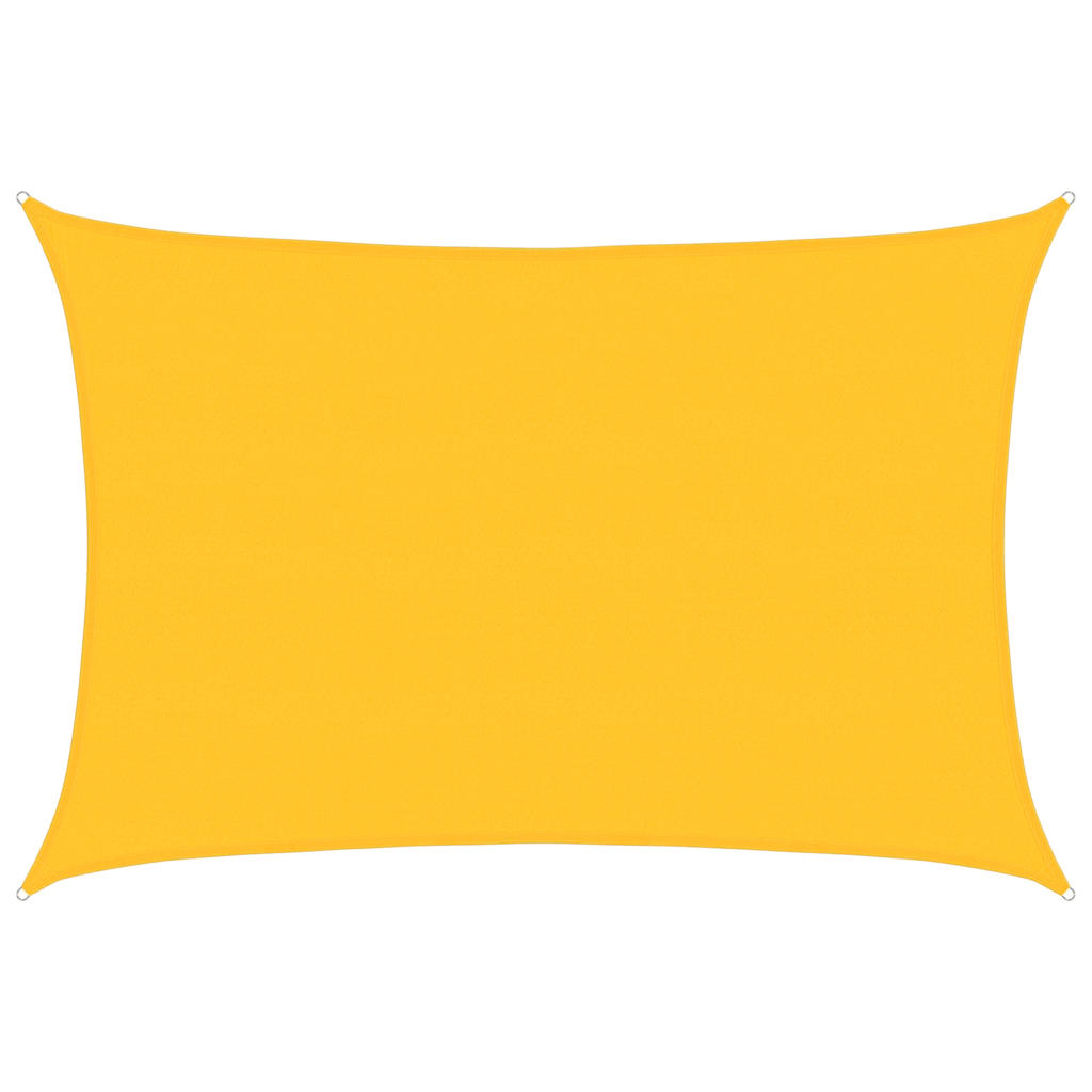 Vela Parasole 160 g/m² Rettangolare Giallo 5x6 m in HDPE