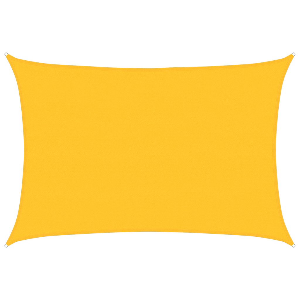 Vela Parasole 160 g/m² Rettangolare Giallo 5x7 m in HDPE
