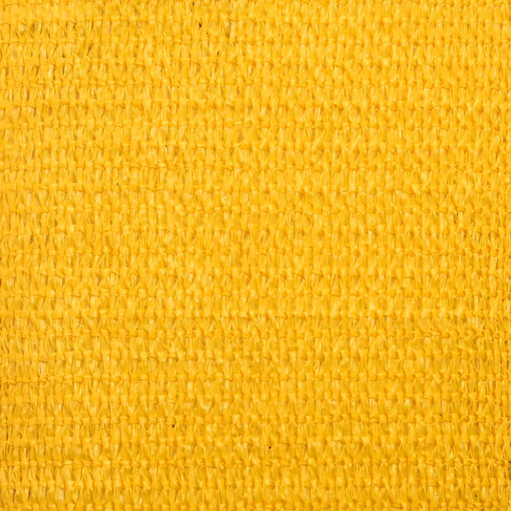 Vela Parasole 160 g/m² Triangolare Giallo 2,5x2,5x3,5 m in HDPE