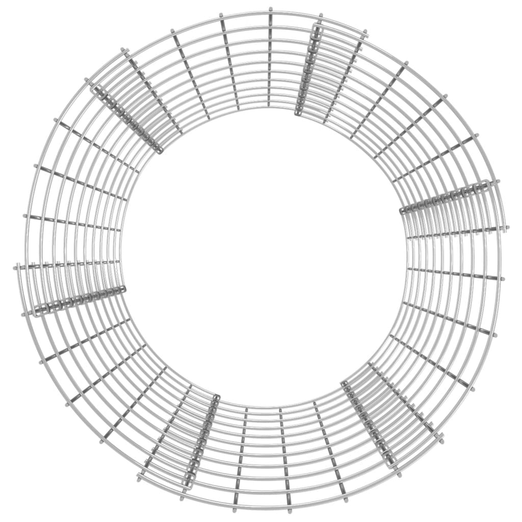 Compostiera da Giardino Ø50x100 cm in Acciaio Zincato