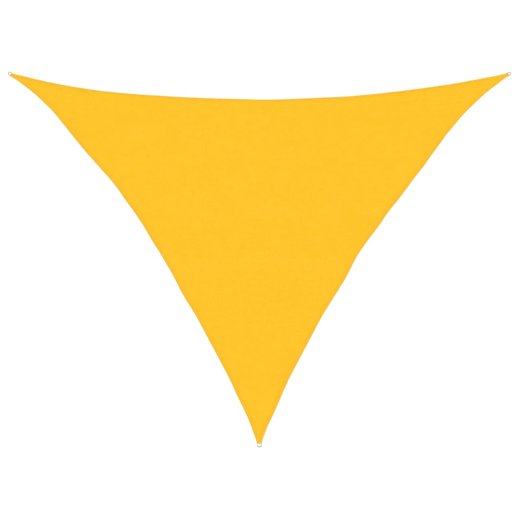 Vela Parasole 160 g/m² Triangolare Giallo 5x5x6 m in HDPE