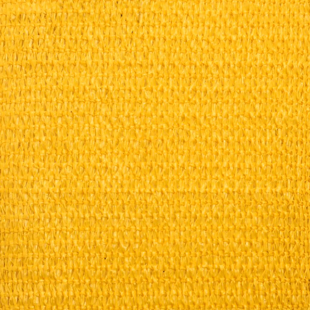 Vela Parasole 160 g/m² Triangolare Giallo 6x6x6 m in HDPE