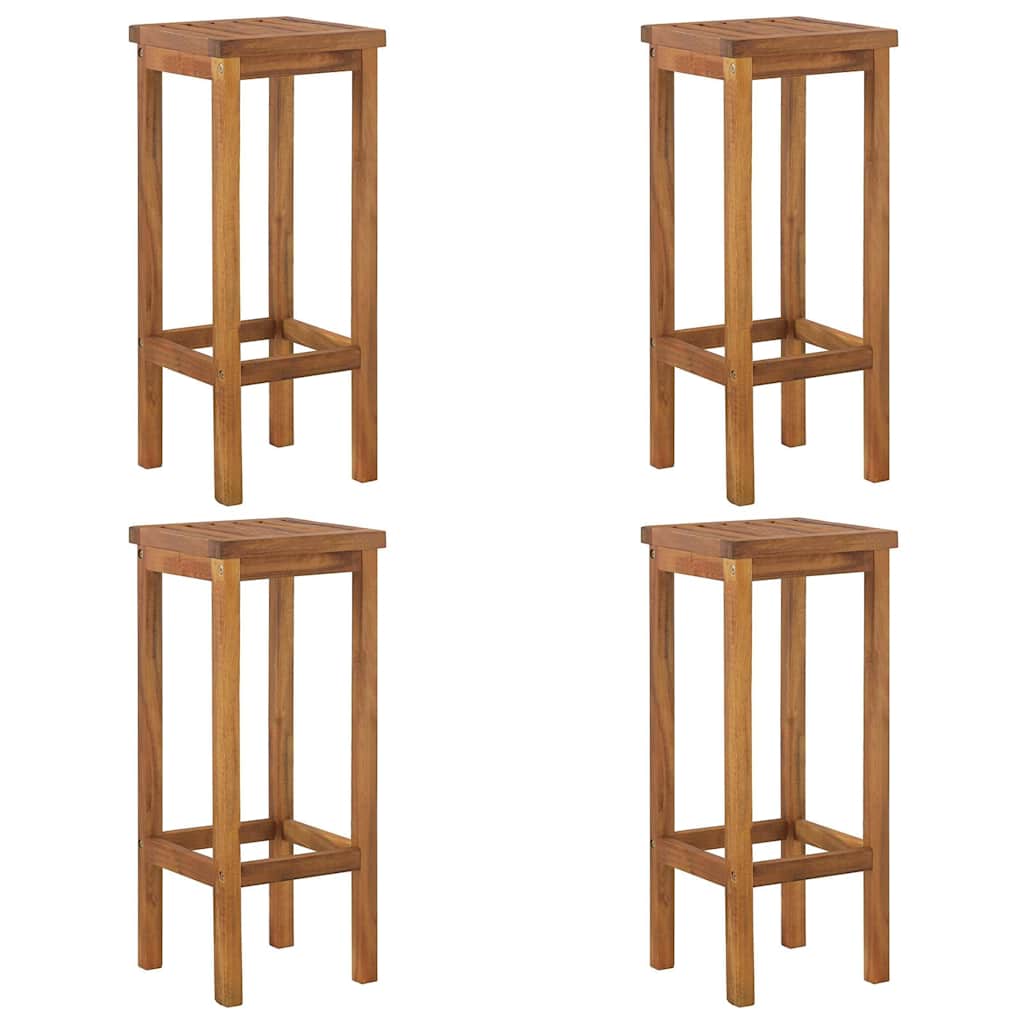 Set da Bar per Giardino 5 pz in Legno Massello di Acacia