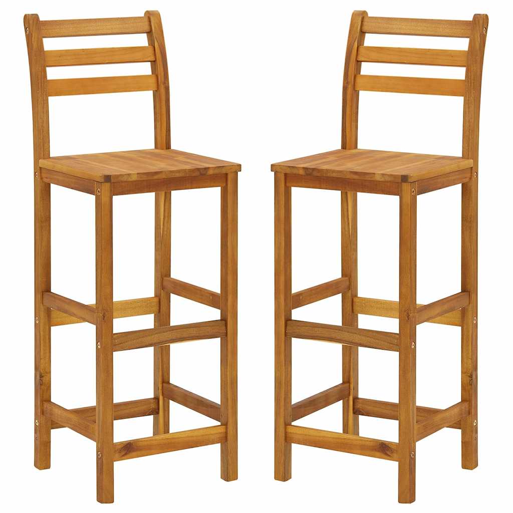 Set da Bar per Giardino 3 pz in Legno Massello di Acacia