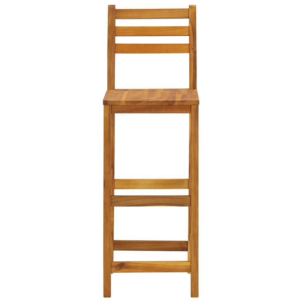 Set da Bar per Giardino 3 pz in Legno Massello di Acacia