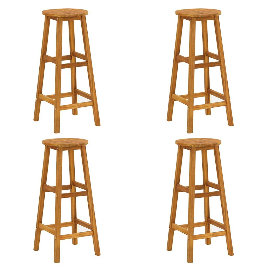 Set da Bar per Giardino 5 pz in Legno Massello di Acacia