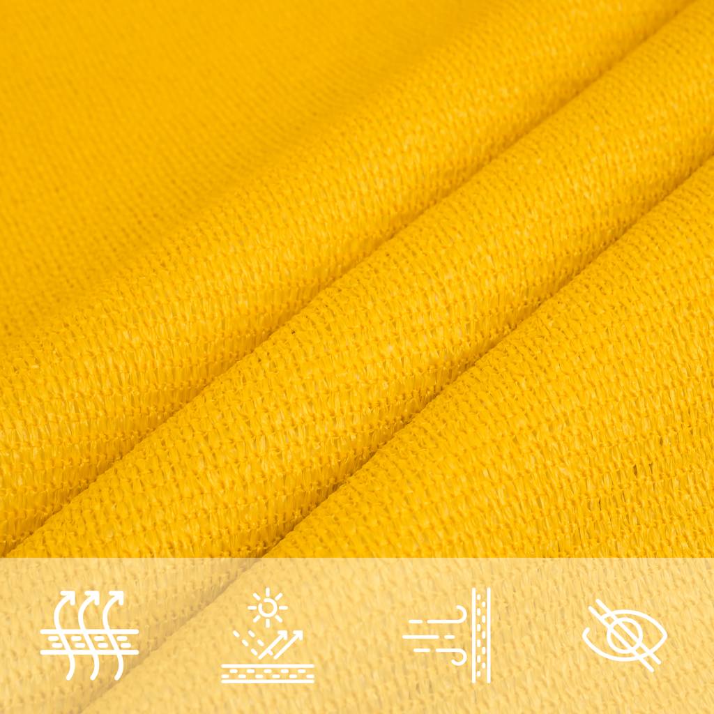 Vela Parasole 160 g/m² Trapezio Giallo 4/5x3 m in HDPE