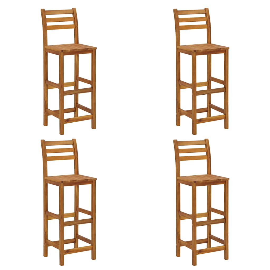 Set da Bar per Giardino 5 pz Legno Massello di Acacia