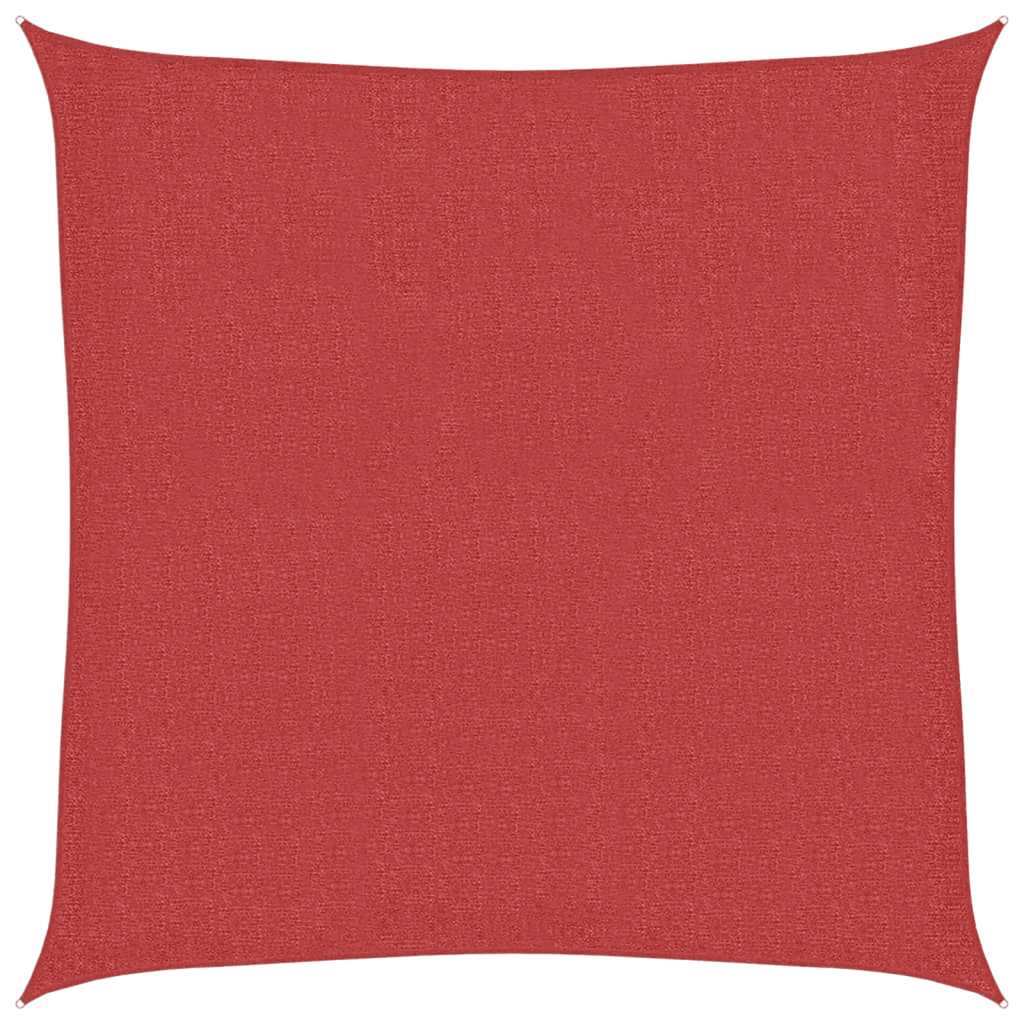 Vela Parasole 160 g/m² Rossa 3x3 m in HDPE