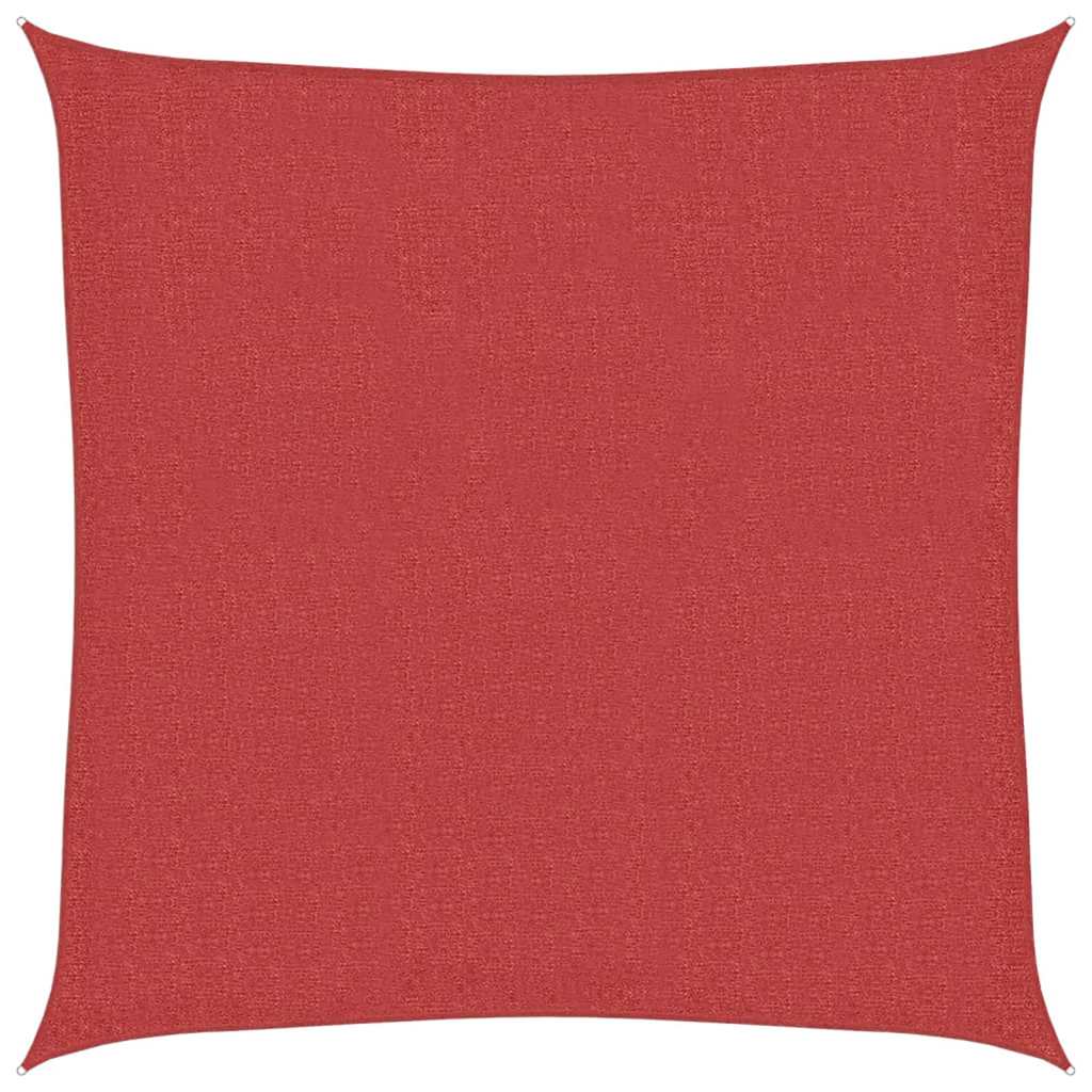 Vela Parasole 160 g/m² Rossa 3,6x3,6 m in HDPE