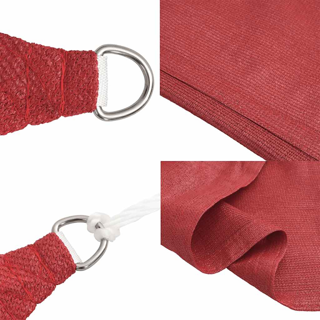Vela Parasole 160 g/m² Rossa 6x6 m in HDPE