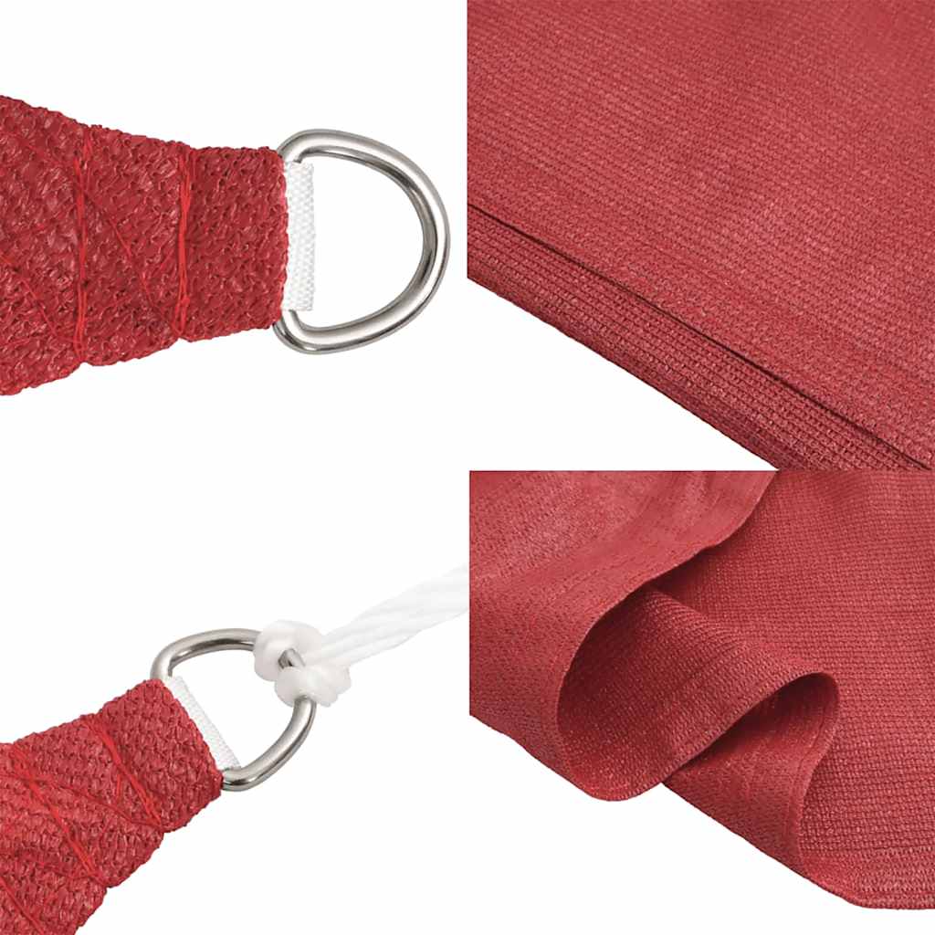 Vela Parasole 160 g/m² Rosso 5x7 m in HDPE