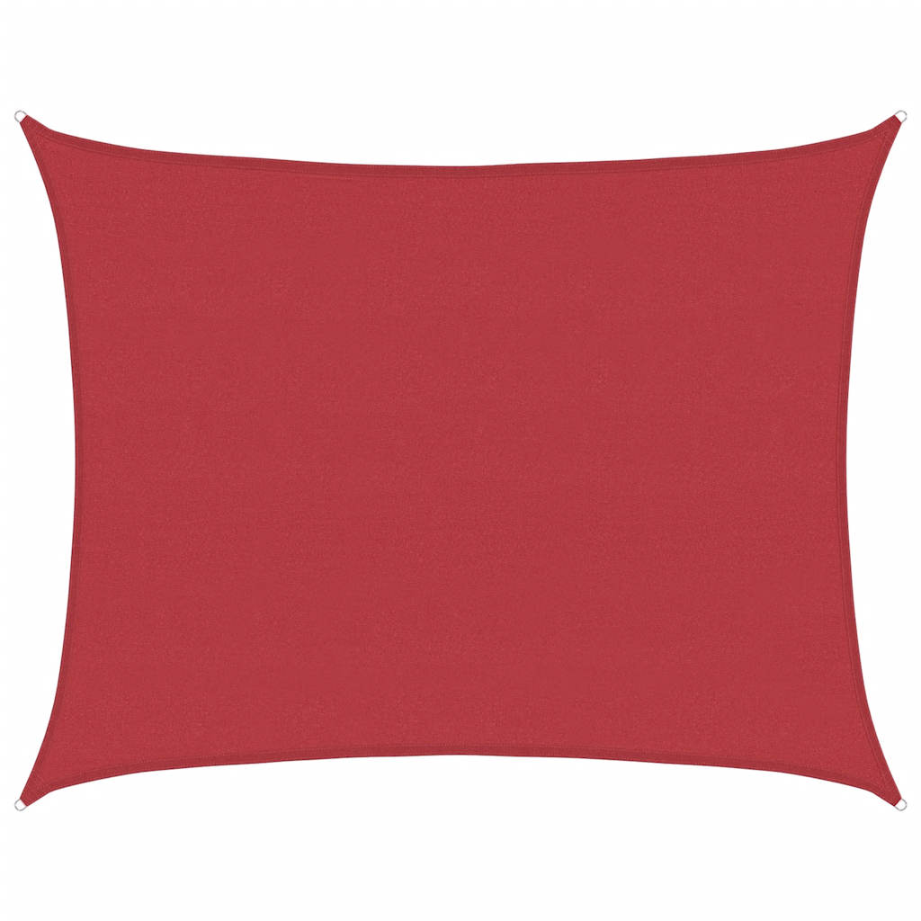 Vela Parasole 160 g/m² Rossa 6x8 m in HDPE