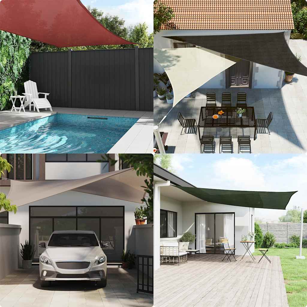Vela Parasole 160 g/m² Rossa 6x8 m in HDPE