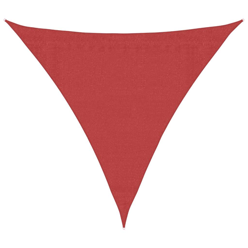 Vela Parasole 160 g/m² Rossa 3x3x3 m in HDPE