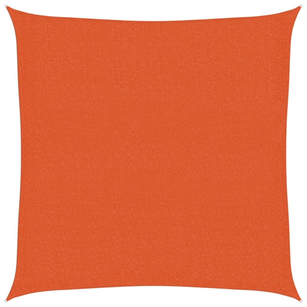 Vela Parasole 160 g/m² Arancione 3,6x3,6 m in HDPE