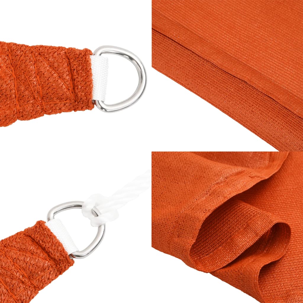 Vela Parasole 160 g/m² Arancione 2x3 m in HDPE