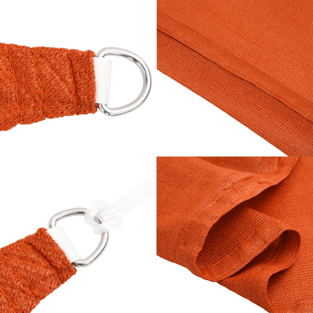 Vela Parasole 160 g/m² Arancione 3x4 m in HDPE