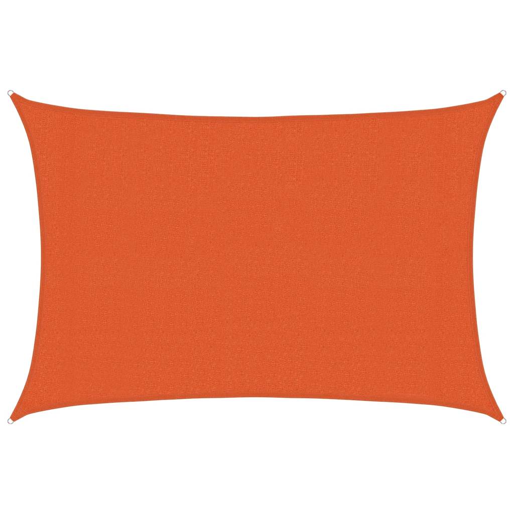 Vela Parasole 160 g/m² Rettangolare Arancione 3x4,5 m in HDPE