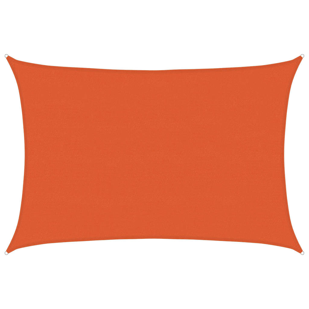 Vela Parasole 160 g/m² Rettangolare Arancione 5x7 m in HDPE