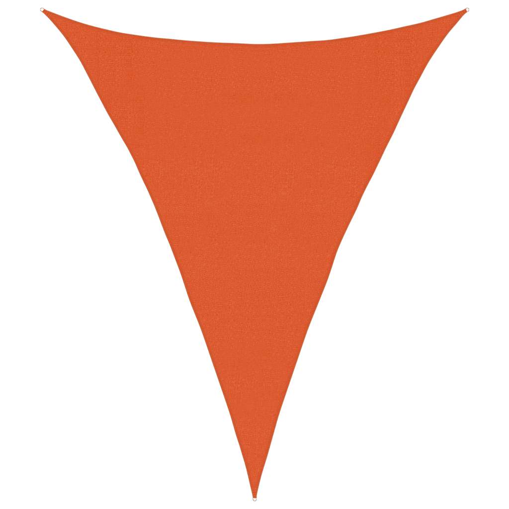 Vela Parasole 160 g/m² Triangolare Arancione 3x4x4 m in HDPE