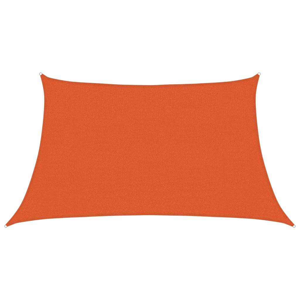 Vela Parasole 160 g/m² Trapezio Arancione 3/4x2 m in HDPE