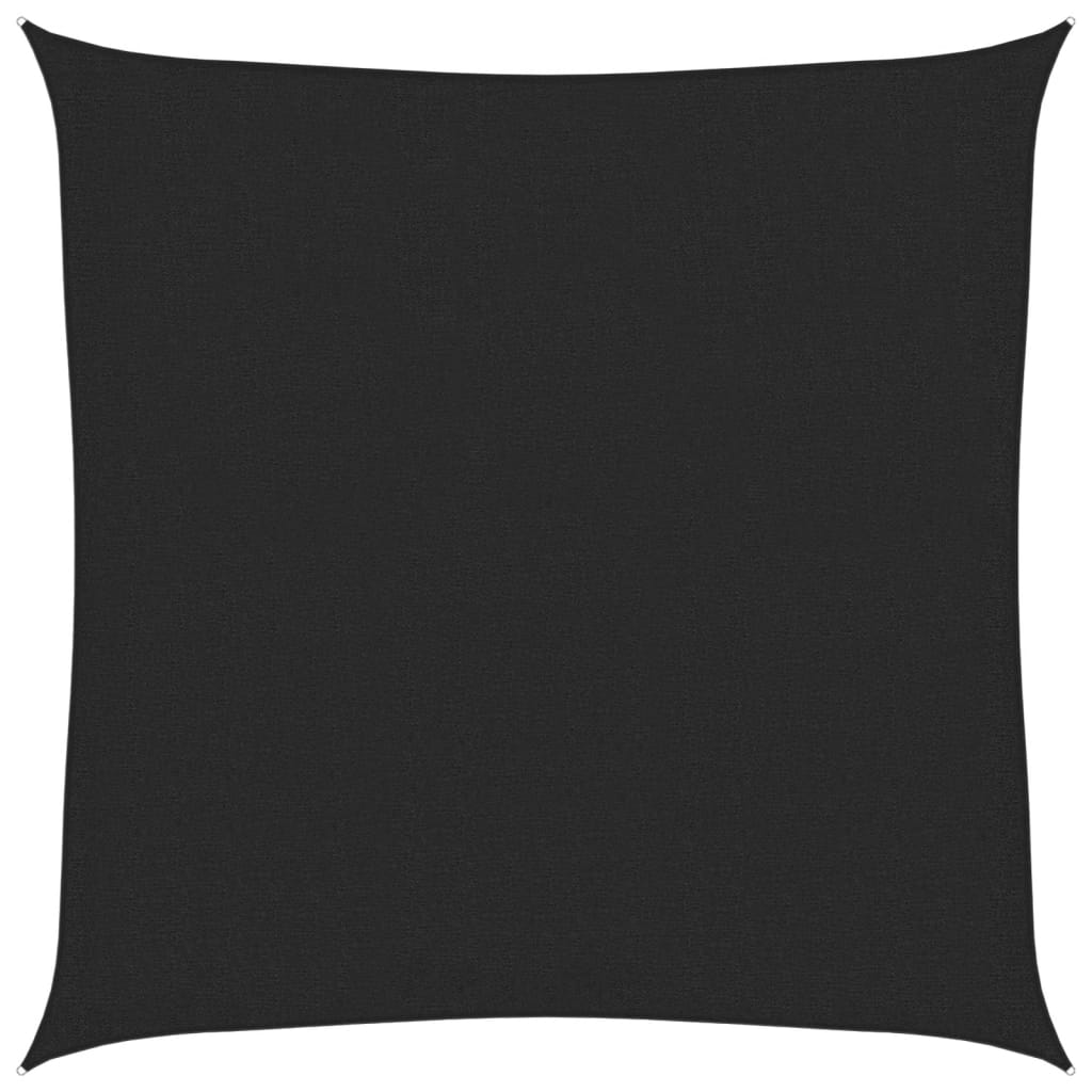 Vela Parasole 160 g/m² Nera 2,5x2,5 m in HDPE