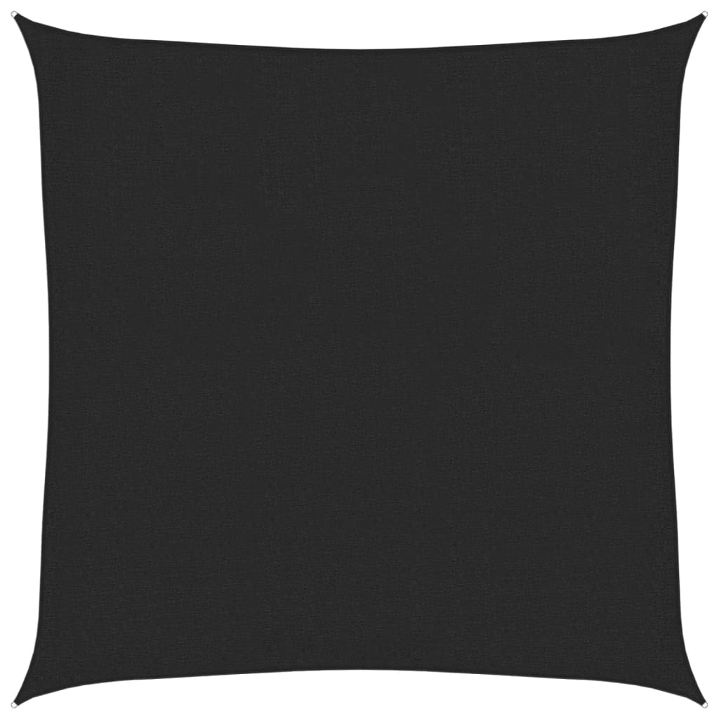 Vela Parasole 160 g/m² Nera 3,6x3,6 m in HDPE