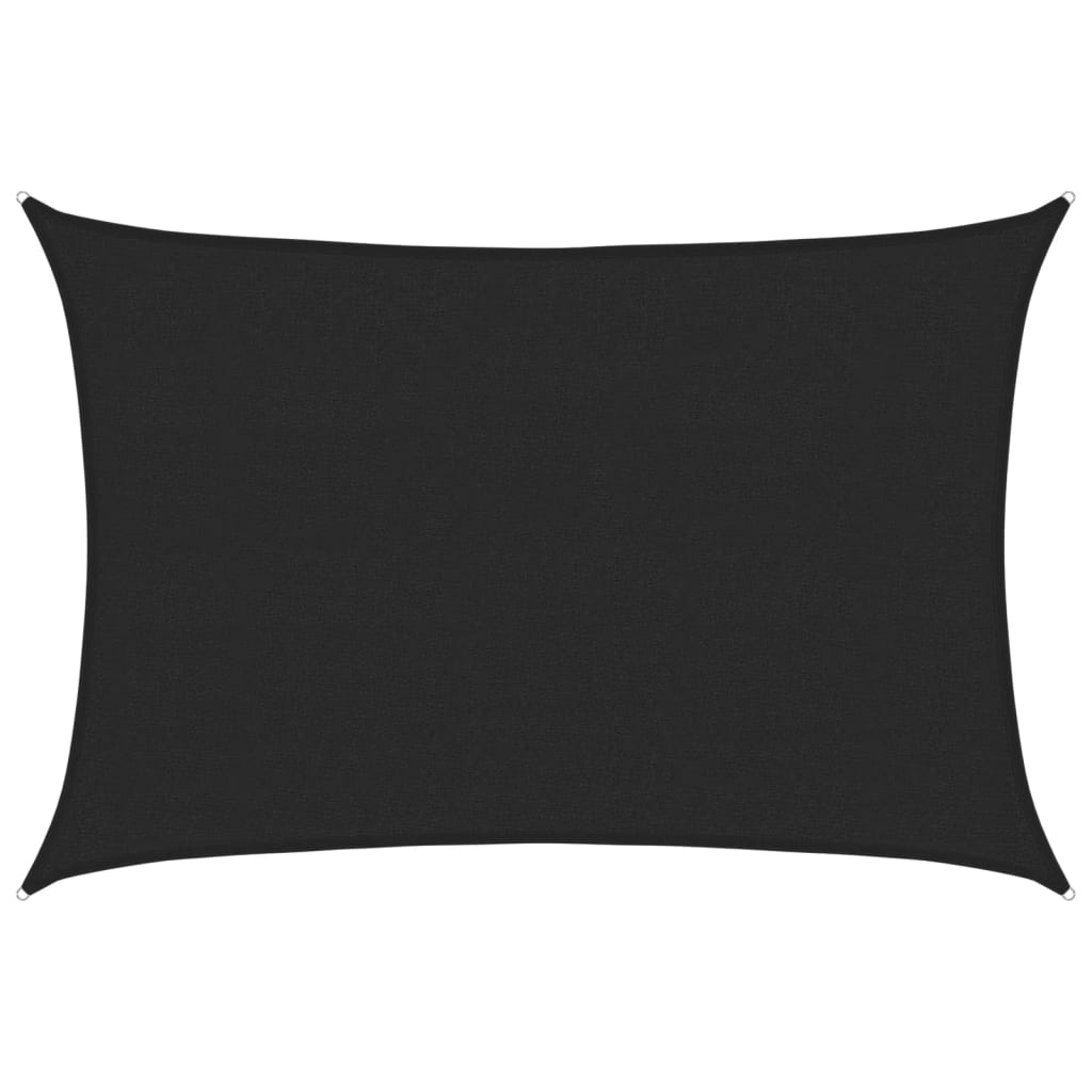 Vela Parasole 160 g/m² Nera 2,5x3,5 m in HDPE