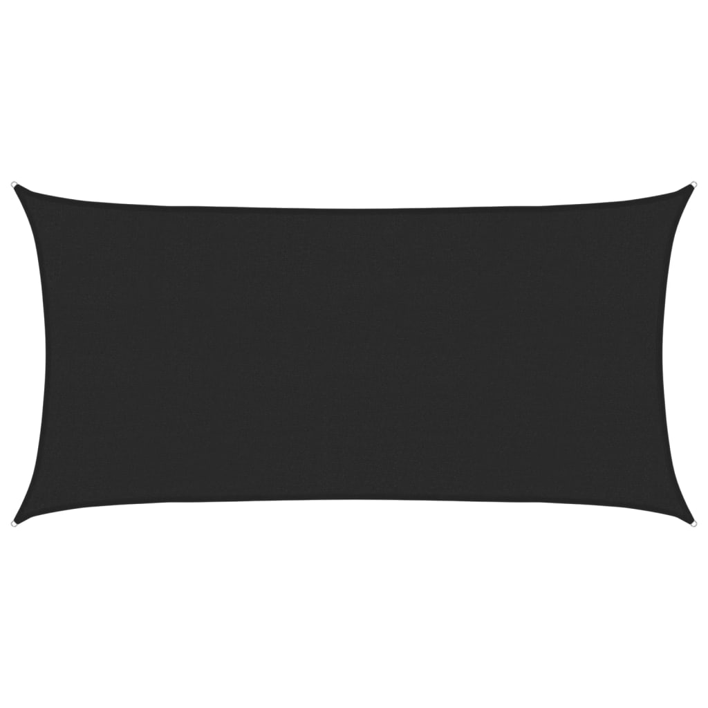 Vela Parasole 160 g/m² Nera 2,5x4,5 m in HDPE