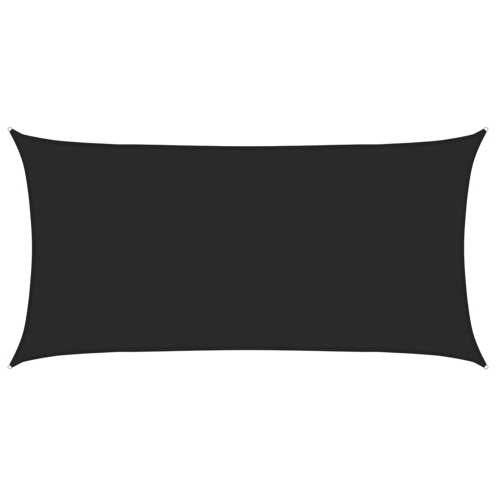 Vela Parasole 160 g/m² Nera 2,5x5 m in HDPE