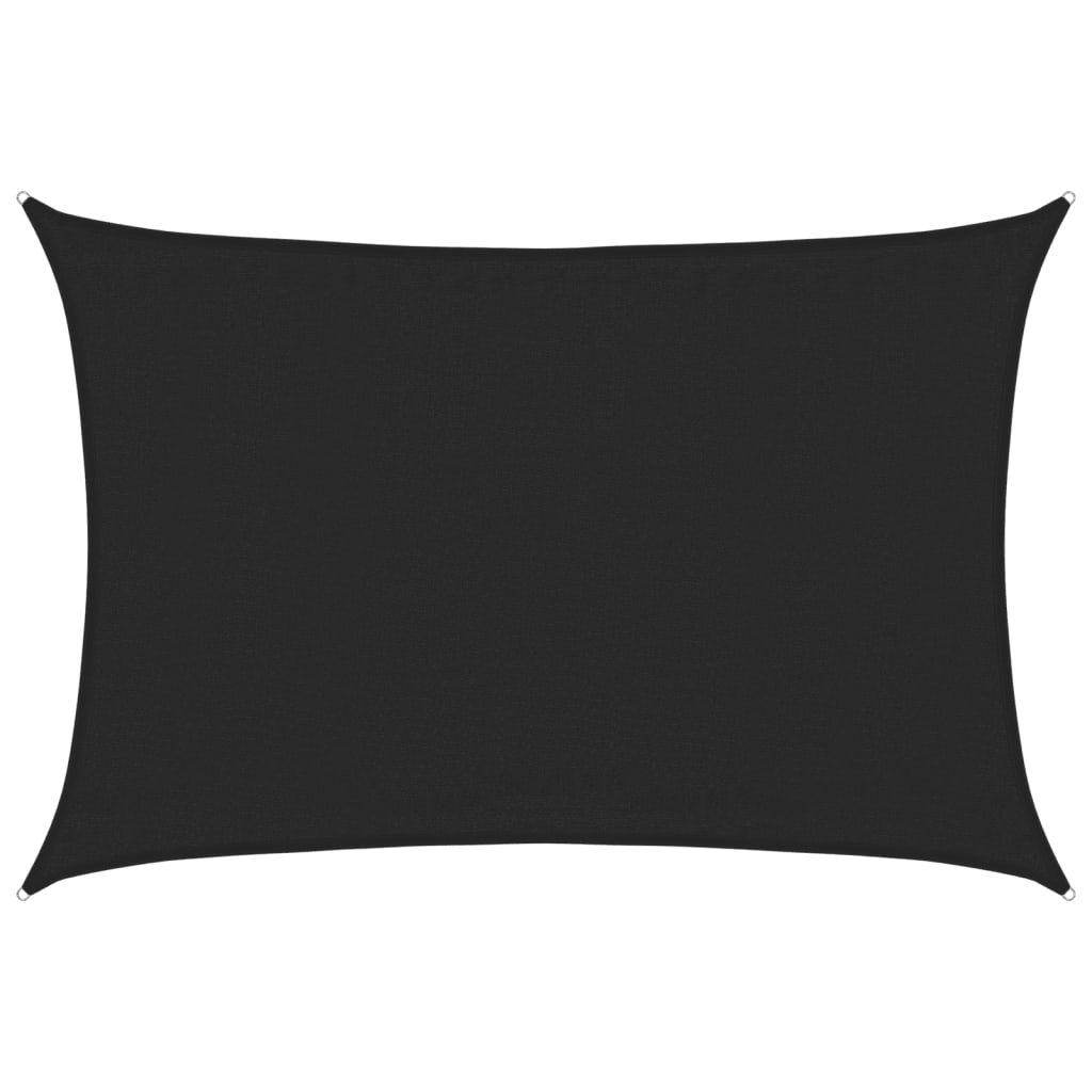 Vela Parasole 160 g/m² Nera 3,5x5 m in HDPE