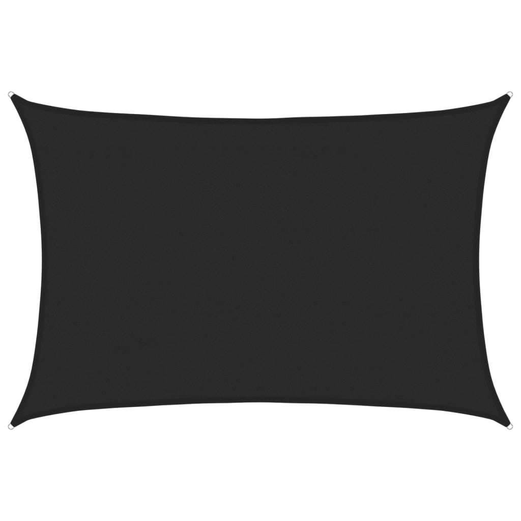 Vela Parasole 160 g/m² Nera 4x5 m in HDPE