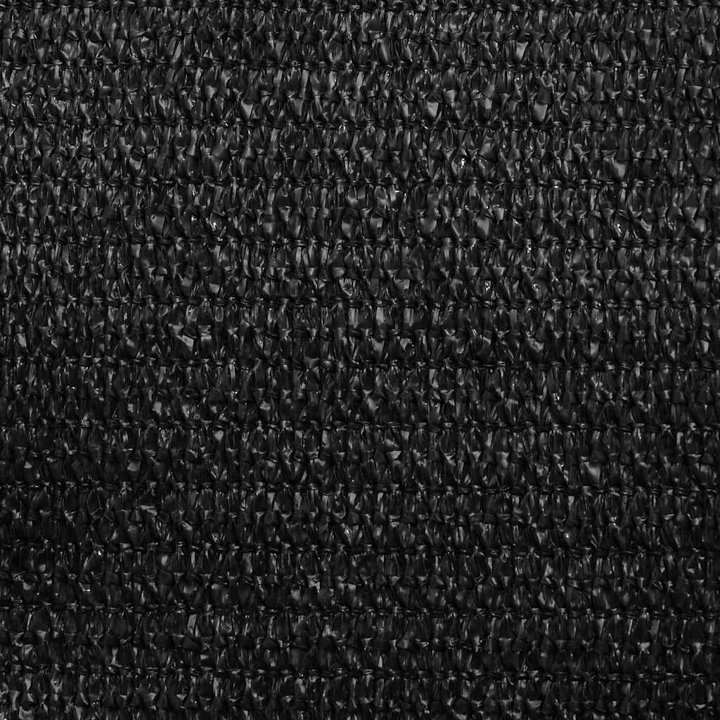 Vela Parasole 160 g/m² Trapezio Nero 4/5x4 m in HDPE