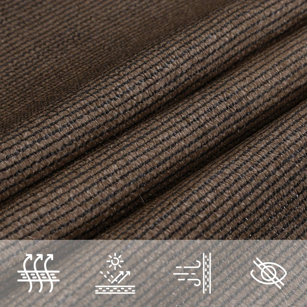 Vela Parasole 160 g/m² Marrone 4,5x4,5 m in HDPE