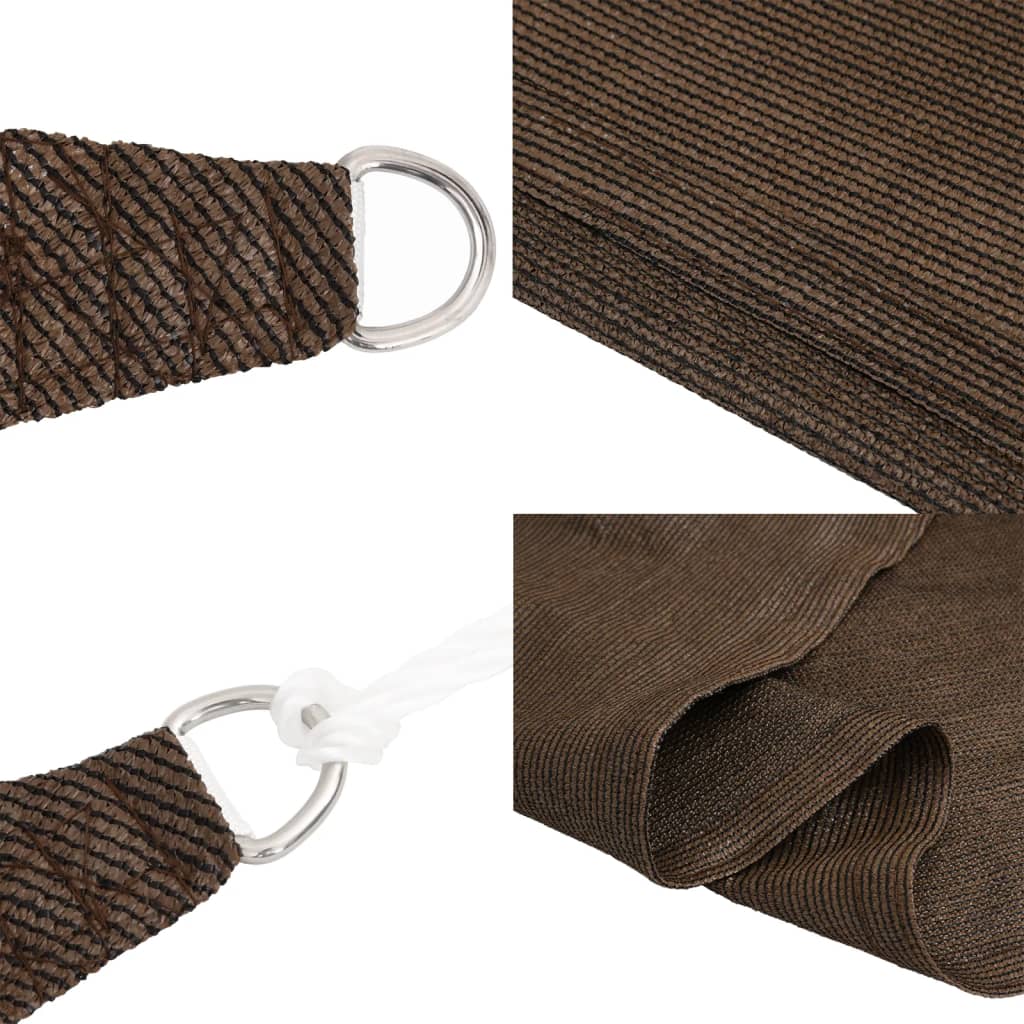 Vela Parasole 160 g/m² Marrone 2,5x4,5 m in HDPE
