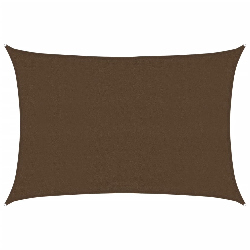 Vela Parasole 160 g/m² Marrone 3,5x4,5 m in HDPE