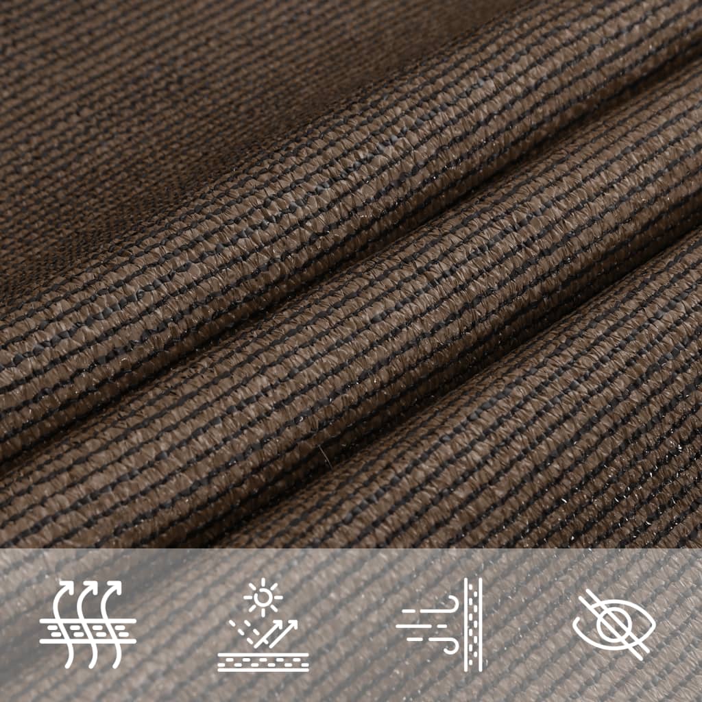 Vela Parasole 160 g/m² Marrone 4x6 m in HDPE