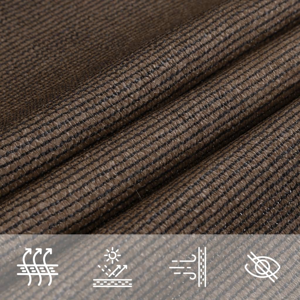 Vela Parasole 160 g/m² Marrone 5x6 m in HDPE