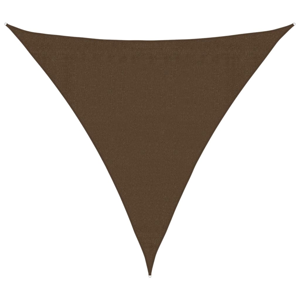 Vela Parasole 160 g/m² Marrone 3,6x3,6x3,6 m in HDPE
