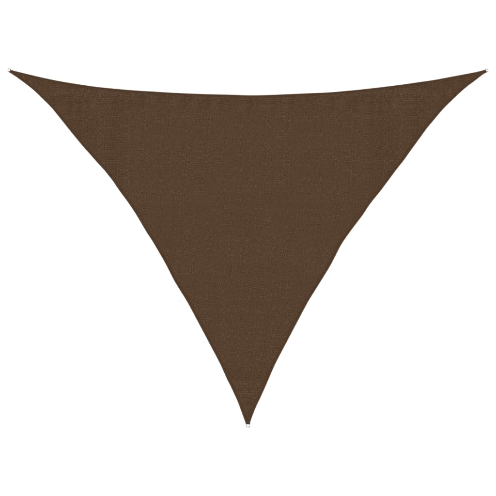 Vela Parasole 160 g/m² Marrone 3,5x3,5x4,9 m in HDPE