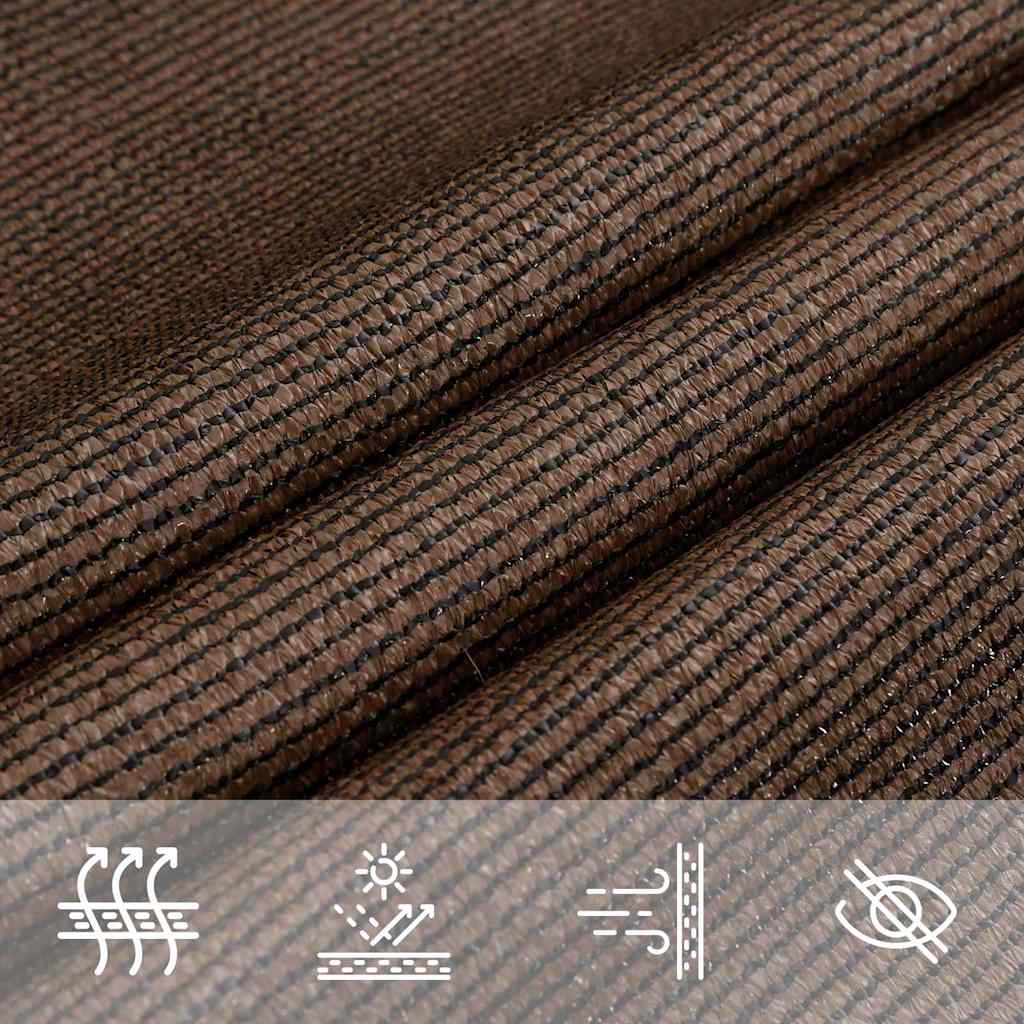 Vela Parasole 160 g/m² Marrone 6x6x6 m in HDPE