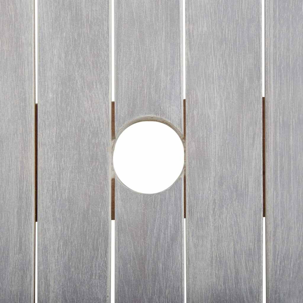 Tavolo da Giardino Grigio Slavato 200x90x74 cm Legno di Acacia