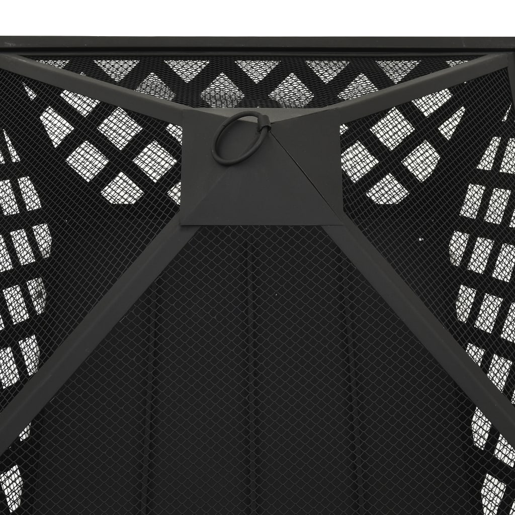 Braciere con Attizzatoio 64 cm XXL in Acciaio