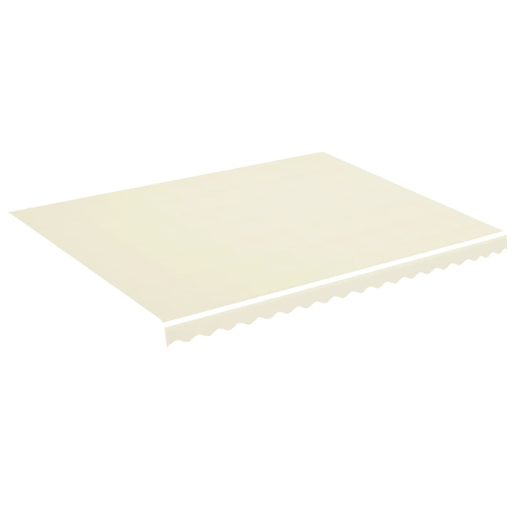 Tessuto di Ricambio per Tenda da Sole Crema 450x350 cm Poliestere