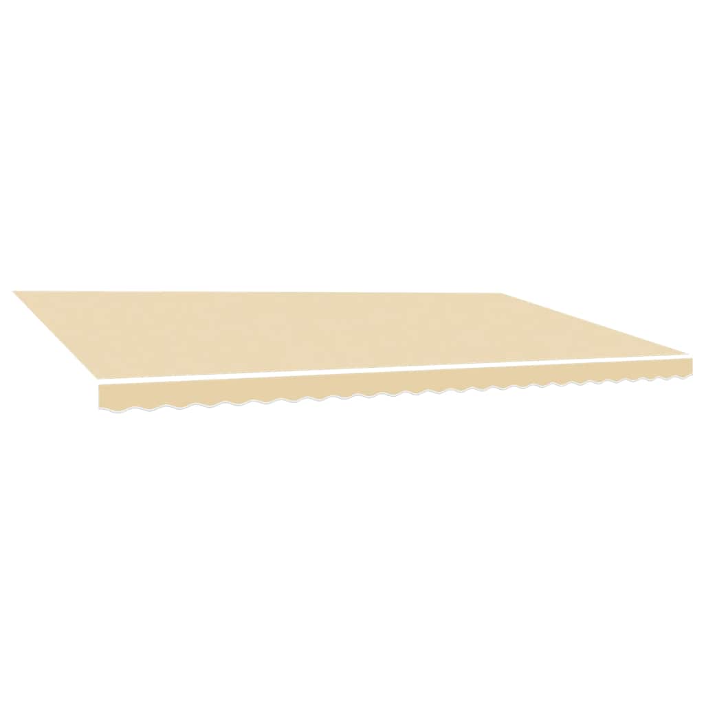 Tessuto di Ricambio per Tenda da Sole Crema 600x350 cm Poliestere